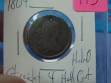 1804 Draped Bust Half Cent - Straight 4