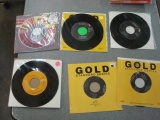 Six Vintage Elvis Presley 45 Rpm Records - With Extra Sleeves