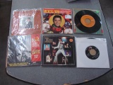 Eight Vintage Elvis Presley 45 Rpm Records - With Extra Sleeves