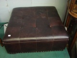 Huge Leather Ottoman