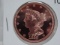 Braided Hair Cent 1 Oz Copper Art Round