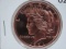 5- Peace Dollar 1 Oz Copper Art Rounds - Dealer Lot