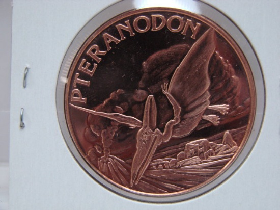 Pteranodon 1 Oz Copper Art Round