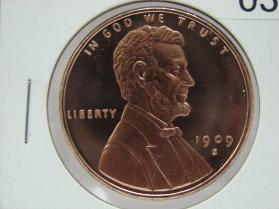 Lincoln Penny 1 Oz Copper Art Round