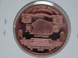 $10 Bison Note 1 Oz Copper Art Round