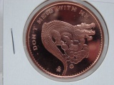 Don’t Mess With Me 1 Oz Copper Art Round