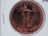 Saint Gaudens 1 Oz Copper Art Round