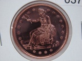 Trade Dollar 1 Oz Copper Art Round