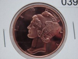 5- Mercury Dime 1 Oz Copper Art Rounds - Dealer Lot