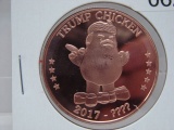 5- Trump Chicken 1 Oz Copper Art Rounds - Dealer Lot