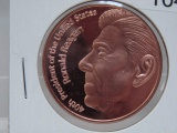 5- Regan 1 Oz Copper Art Rounds - Dealer Lot