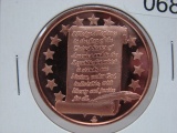 Pledge Of Allegiance 1 Oz Copper Art Round