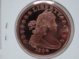 Draped Bust Coin 1 Oz Copper Art Round