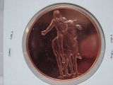 Great Spirit American Indian Series 1 Oz Copper Art Round