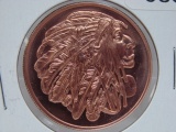 Native American Series 1 Oz Copper Art Round