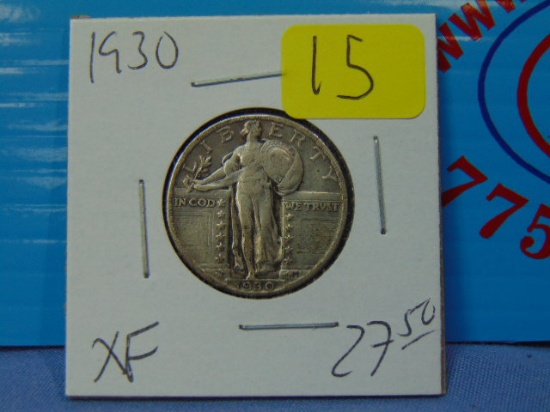 1930 Standing Liberty Silver Quarter - XF