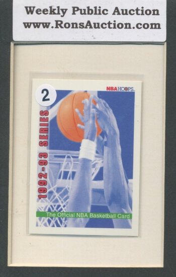 1992- 93' Series the Official NBA Basketball Promo Card