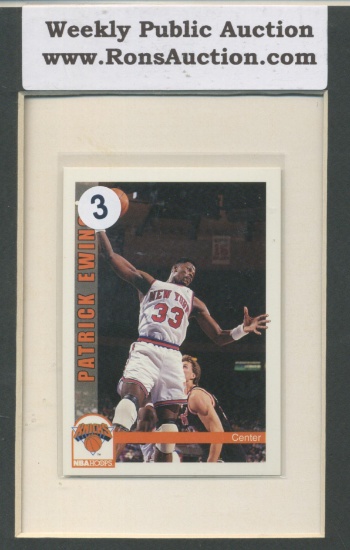 Patrick Ewing 92' NBA Hoops Basketball Promo Card