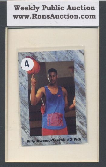 Billy Owen/ Overall #3 Pick Classic Basketball Promo Card