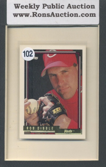 Rob Dibble 92' topps Baseball Promo Card