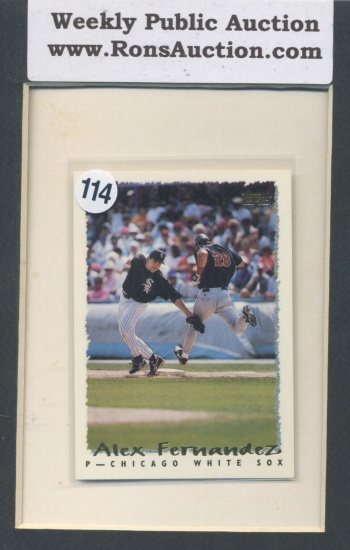 Alex Fernandez 94' topps Baseball Promo Card
