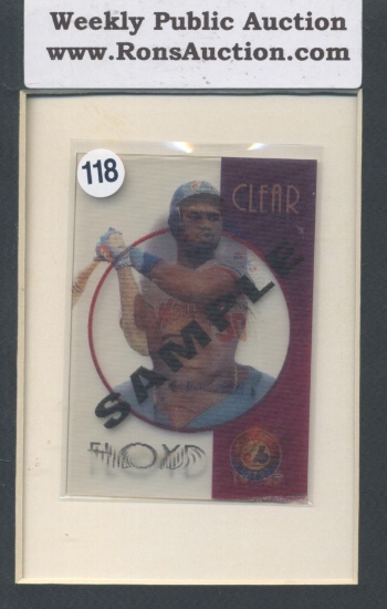 Floyd  95 UC3 Clear Baseball Promo Card