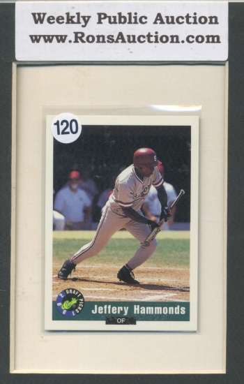 Jeffery Hammonds Classic 92' Draft Picks Baseball Promo Card