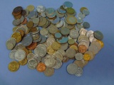 Large Lot of 2 Pounds of Foreign Coins