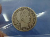 1908-D Barber Silver Quarter