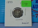 1893 Mexico Silver Ten Centavos
