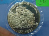 1941-1991 Marshall Islands Heroes of Pearl Harbor $5 Coin