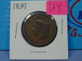 1837 Coronet Liberty Head US Large Cent