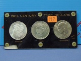 20th Century Type Silver Dollars - 3-Coin Set