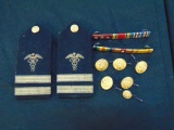 Lot Of Vintage Military Bars, Insignias & More