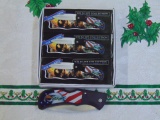 Case Of Six Wildlife Collection Folding Pocket Knives - New