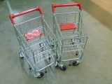 Two Children's Toy Shopping Carts