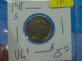 1918-S Buffalo Nickel - VG+