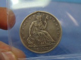 1858-O Seated Liberty Silver Half Dollar