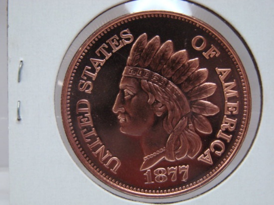 Indian Head Cent 1 Oz Copper Art Round