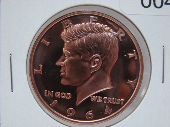 Kennedy Half Dollar 1 Oz Copper Art Round