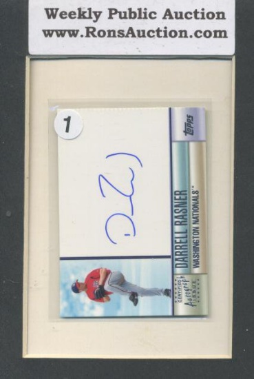 Darrell Rasner topps Certified Autograph Issue Baseball Card