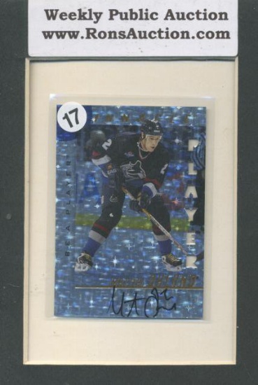 Mattias Ohlund Pinnacle Be a Player Autograph Hockey Card