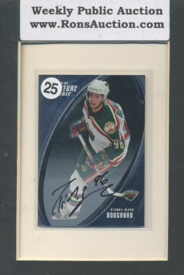 Pierre-Marc Bouchard 2002-03 Signature Rookie Autograph Hockey Card