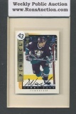 Garry Valk Pinnacle Be a Player Autograph Hockey Card