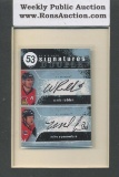 Wade Redden & Mike Commodore Be a Player Signature Doubles Autograph Hockey Card