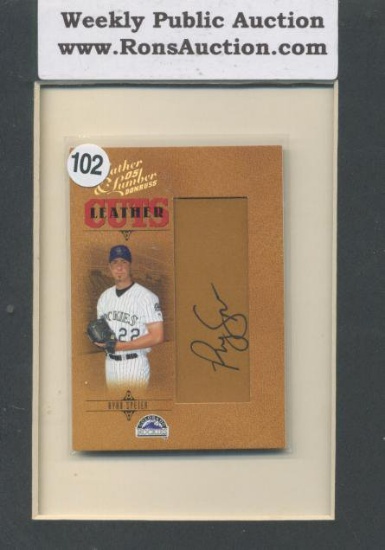 Ryan Speter Leather & Lumber Donruss 05' Autograph Baseball Card