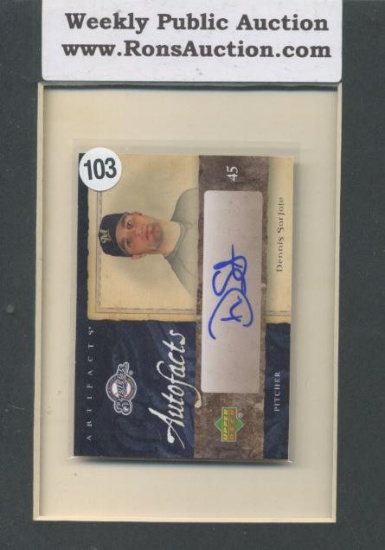 Dennis Sarfate Upper Deck Autofacts Autograph Baseball Card