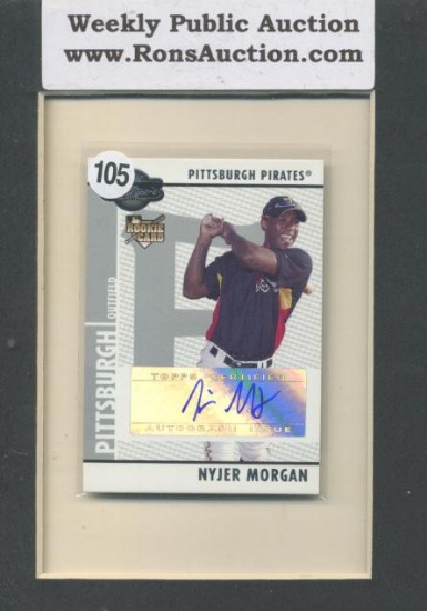 Nyjer Morgan topps Signature Rookie Certified Autograph Issue Baseball Card