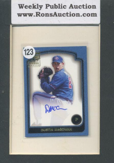 Dustin McGowan Bowman Certified Autograph Issue Baseball Card