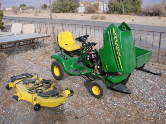 John Deere LX288 Gas Yard Tractor with Attachments only 11 Hours !